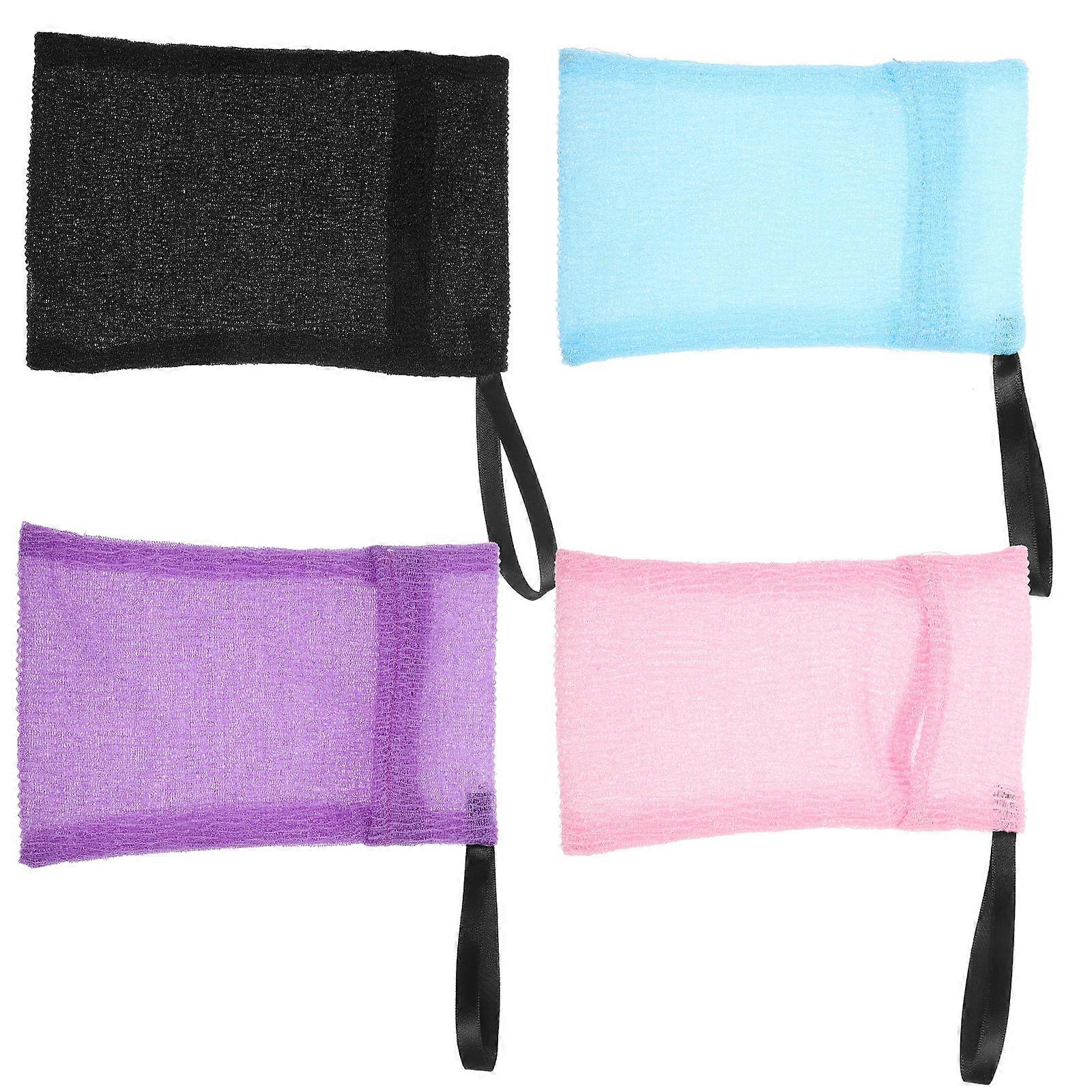 Soap Pouch Nylon for Foam Cleaning 20Pcs Assorted Color Shower Bags