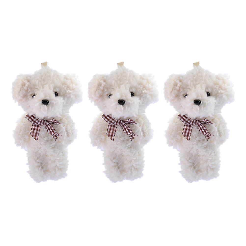 Plush Dog Key Pendant for Decor 6Pcs Cartoon Dog Shaped Key Chains