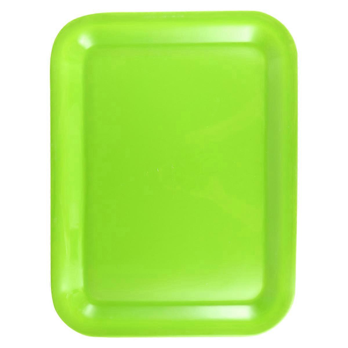 Green Rectangular Plate for Snack Serving 1Pcs Kitchen Food Tray