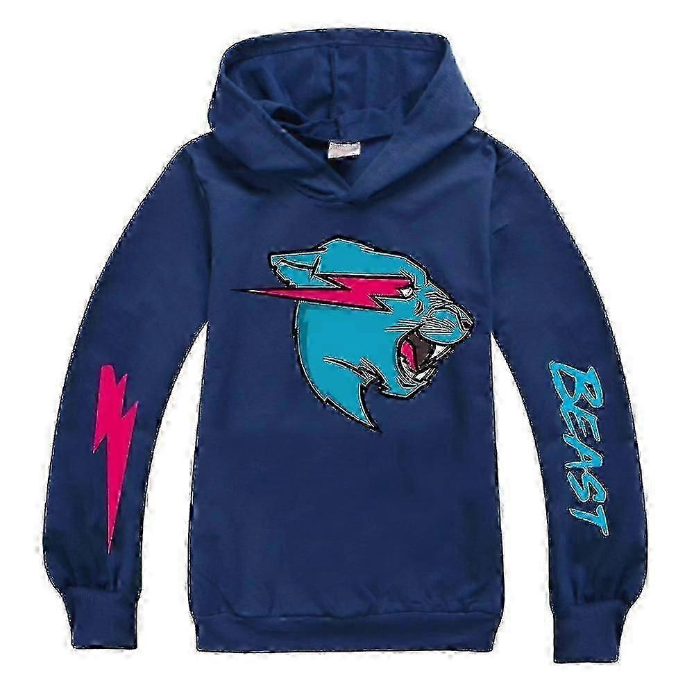 Mr. Beast Lightning Cat Hoodie Kinder Langarm Kapuzenpullover Tops.z