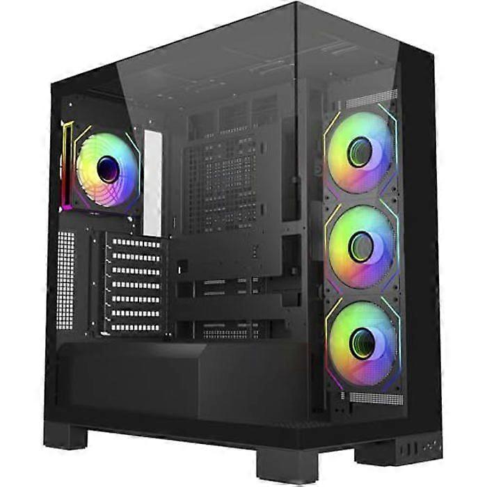 PC Case - Fortron - GEH Midi M540 - Black - ATX/M-ATX/M-ITX - ARGB
