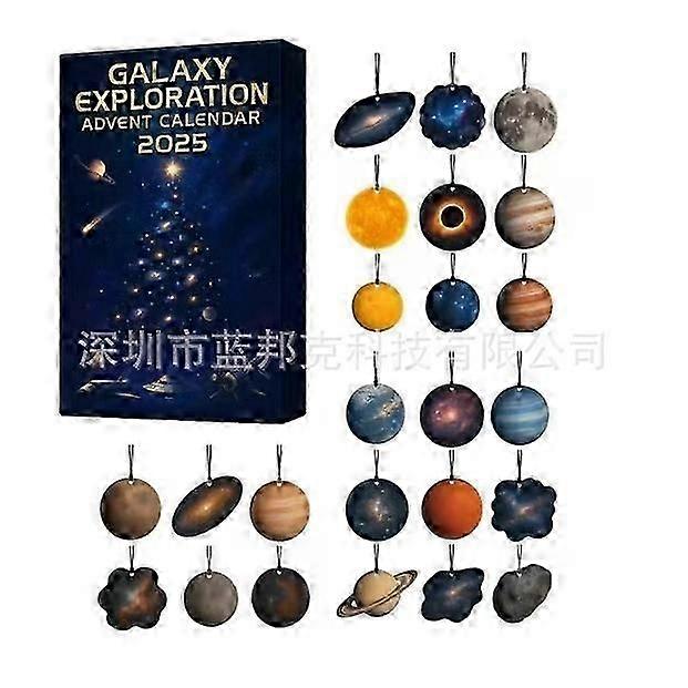 Galaxy Exploration Christmas Advent Calendar Box