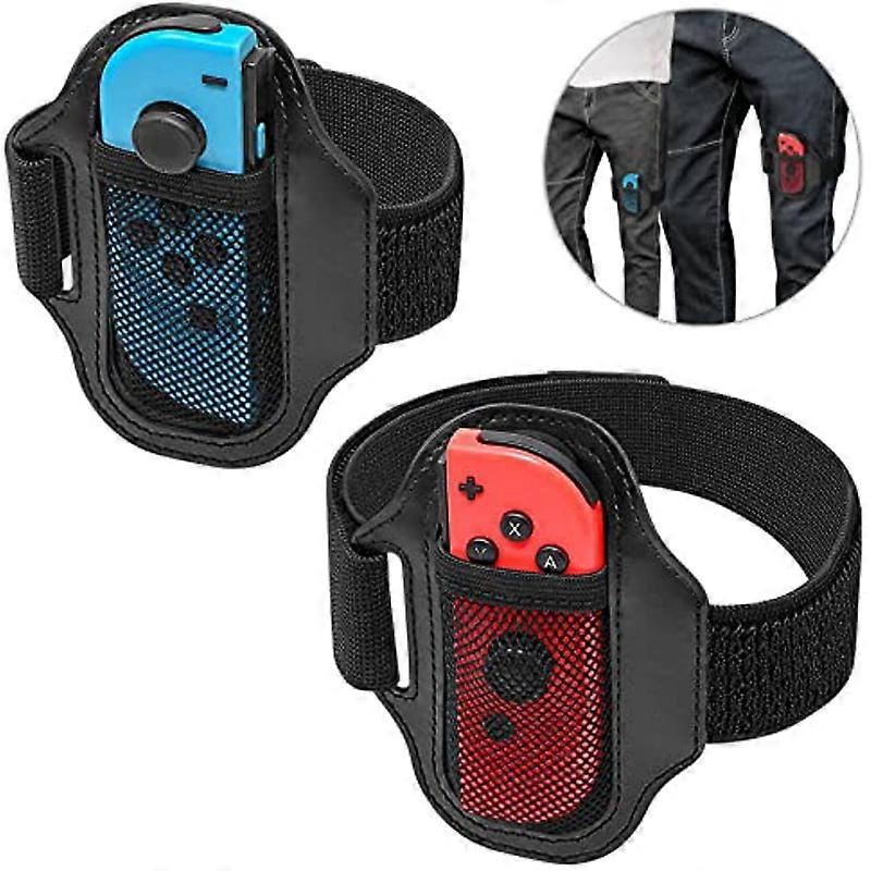 2PC Leg Strap for Switch Sports Play Soccer, for JoyCons Switch OLED Model Controller Game Accessories,Adjustable Elastic Strap