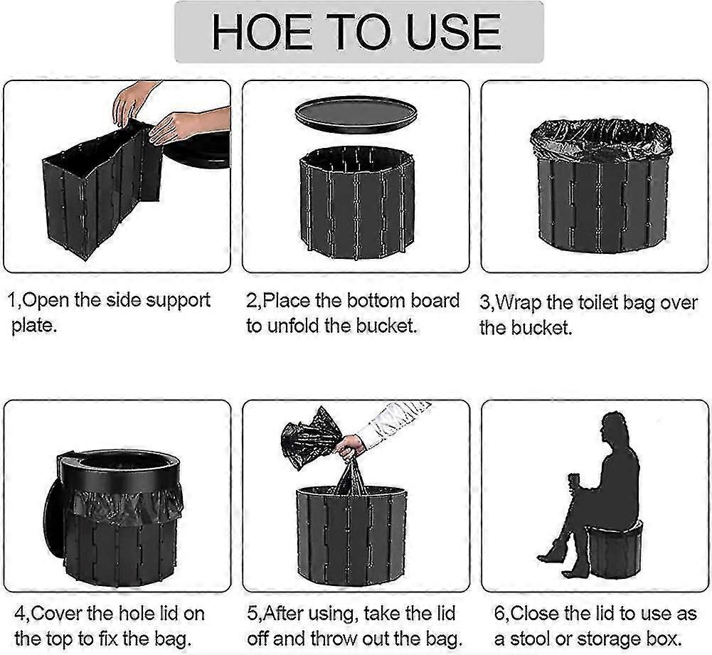 مرحاض التخييم المحمول للتخييم ، أساسيات التخييم للسفر القابلة للطي