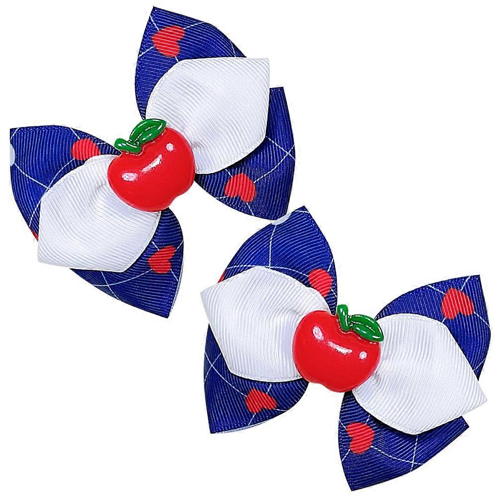 Bájos masnis hajcsat gyerekeknek, 2 db-os fém szövetcsat, tökéletes mindennapi használatra