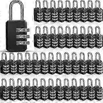 50 Pieces Small Combination Lock 3 Digit Combination Lock Small Padlock
