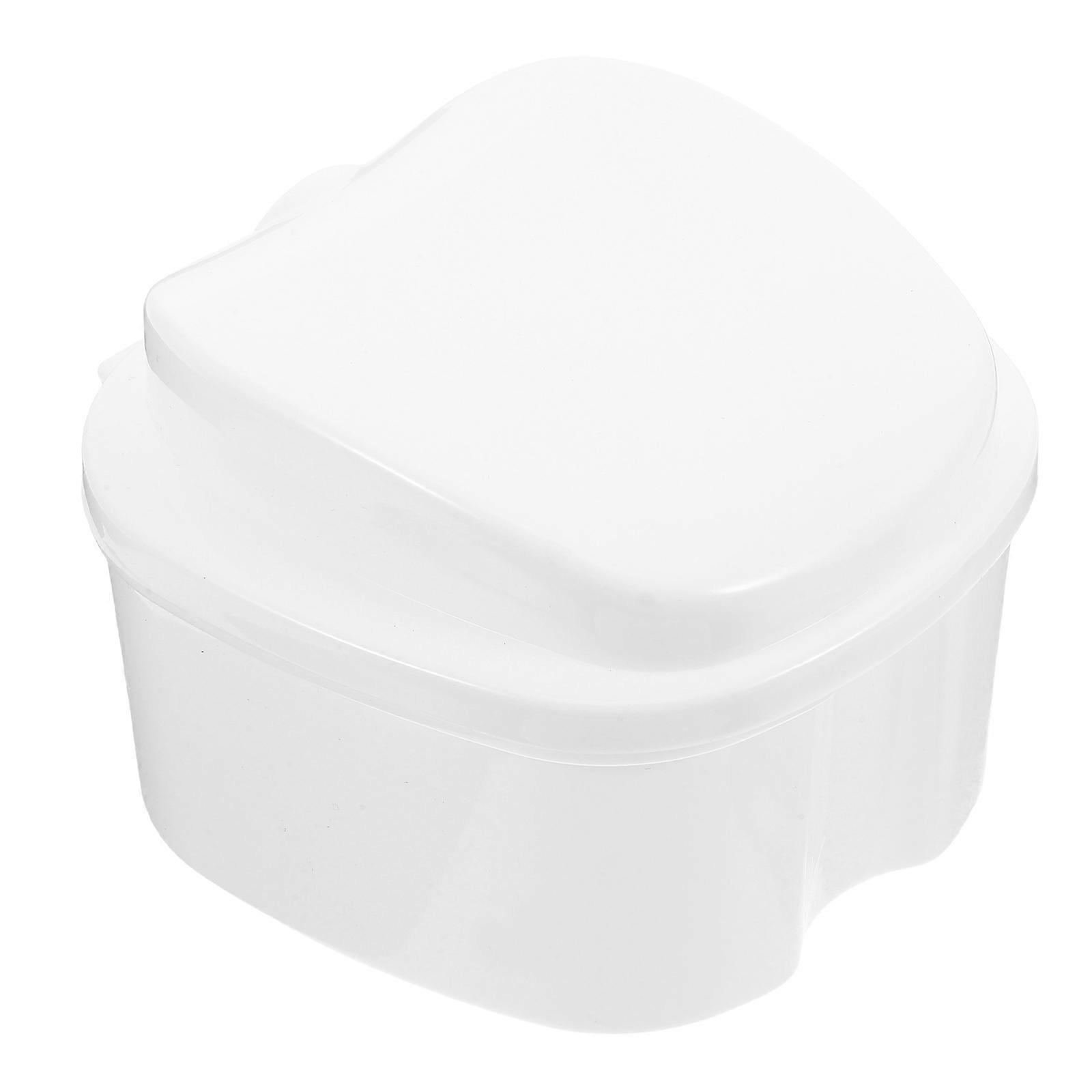 Dental Orthodontic False Storage Case Box Mini Size Portable U-Shaped Retainer Container Case PP Material 1Pcs
