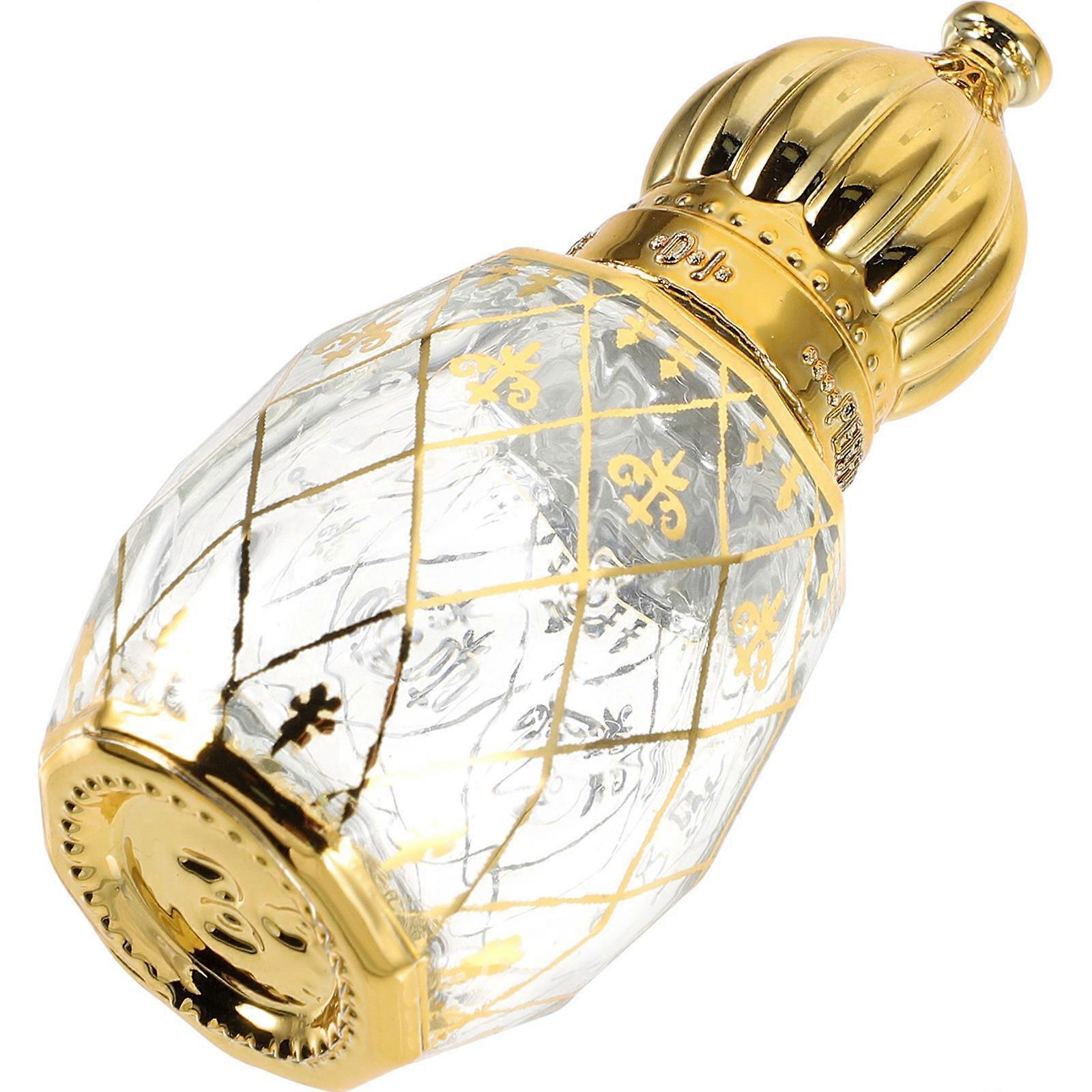 Multi Glass Perfume Bottle for Storage 4Pcs Middle Eastern Arabian Style