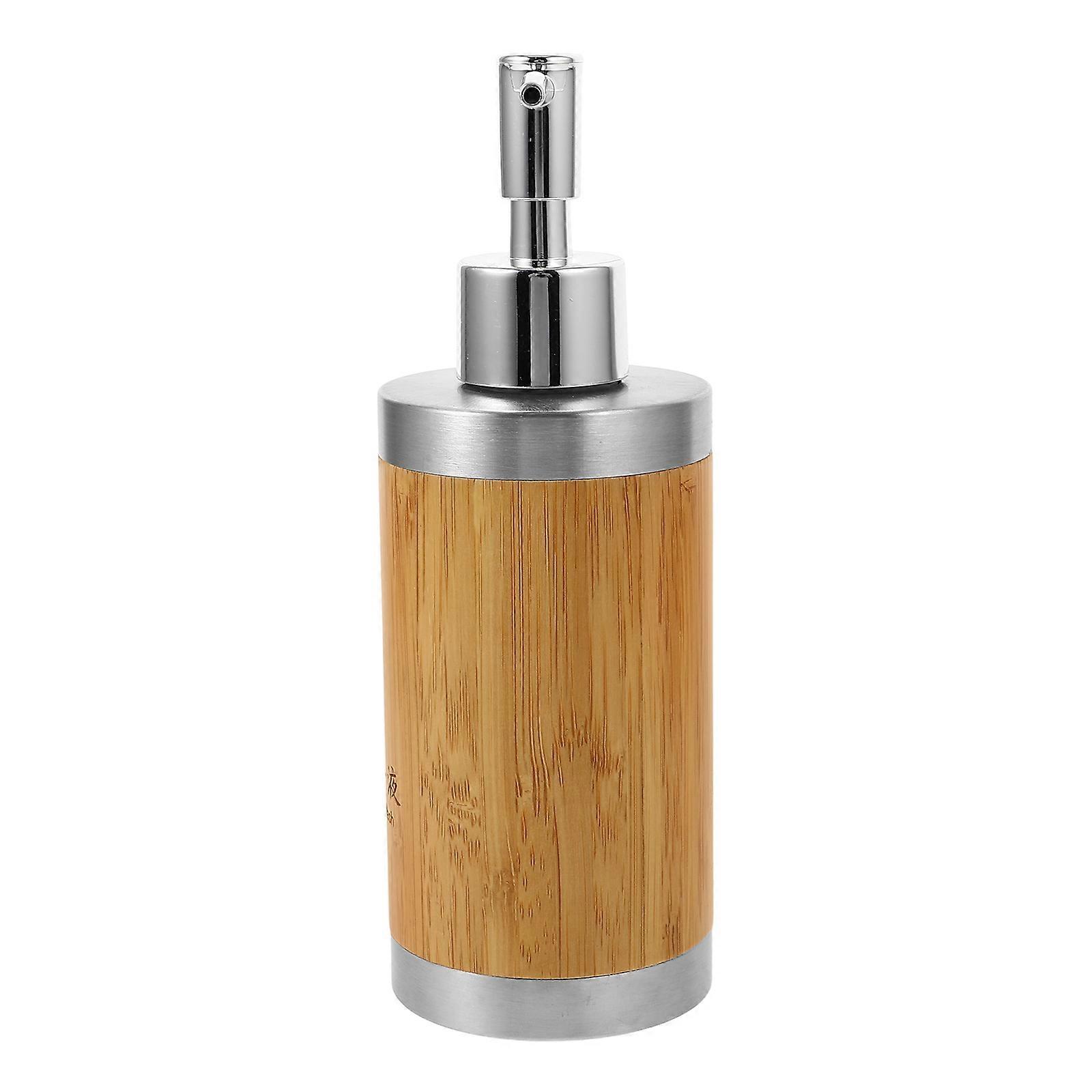 Rectangular Hand Wash Dispenser Bamboo Lotion Bottle For Bathroom Hotel Office 5Pcs Convenient