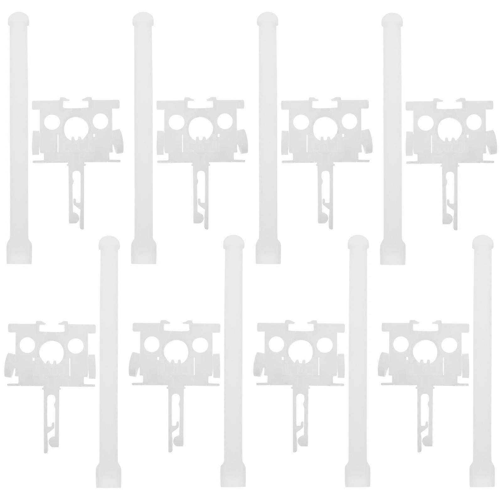 Vertical Blind Carrier with Stem for Window Blind Repair 4Sets White