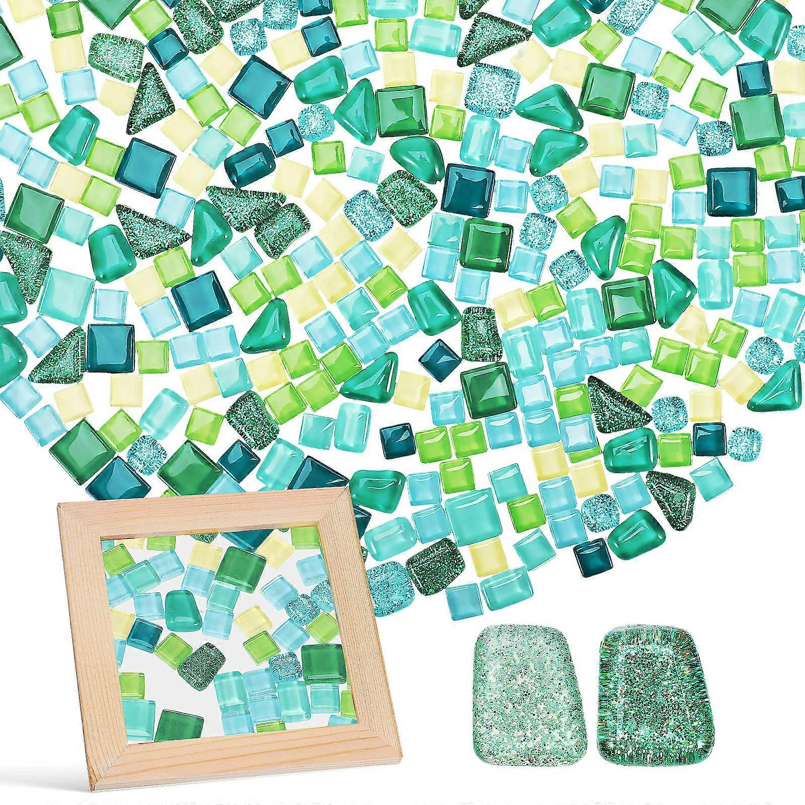 Creative Craft Tiles Glass Tile Patches Home Decor Multicolor 2Pack