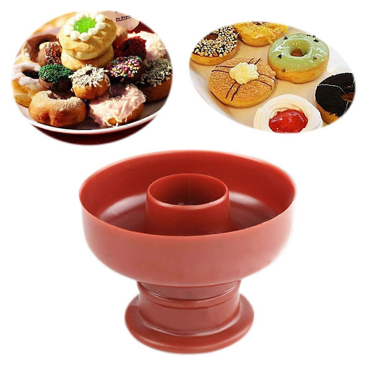 Dark Red Doughnut Moulds Nonstick for Baking 2Pcs