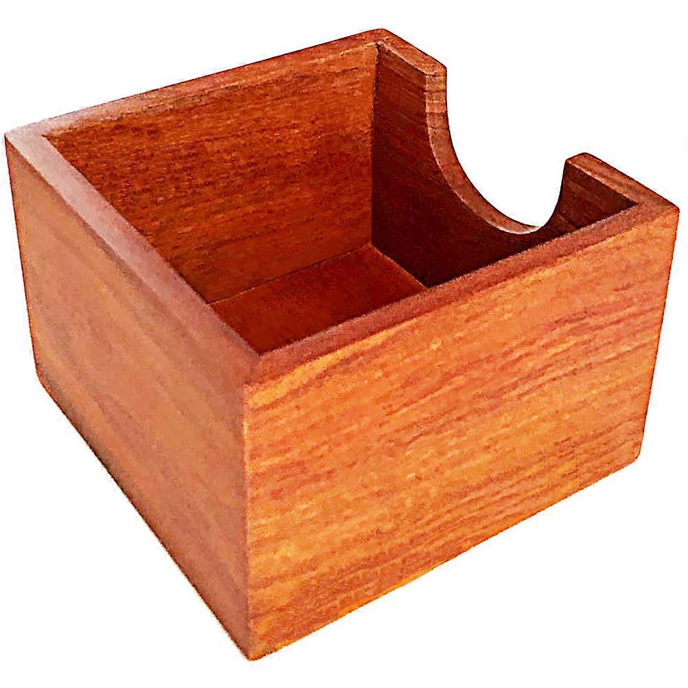 Wooden Napkin Holder for Table with Rustic Design 5Pcs Set for Storage