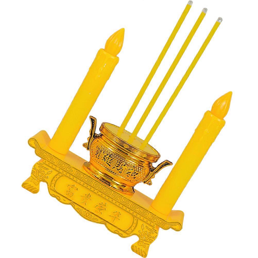 Decorative LED Candle Lights 5Pcs Flameless Censer Design Yellow Ideal For Garden Patio Deck Events With No Dripping Wax