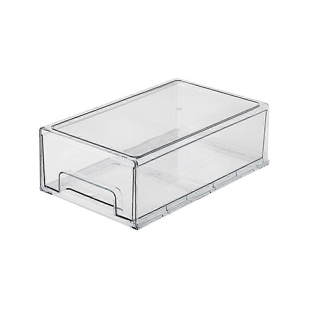 Refrigerator Preservation Box Fridge Drawer Organizer for Storage 2Pcs Transparent