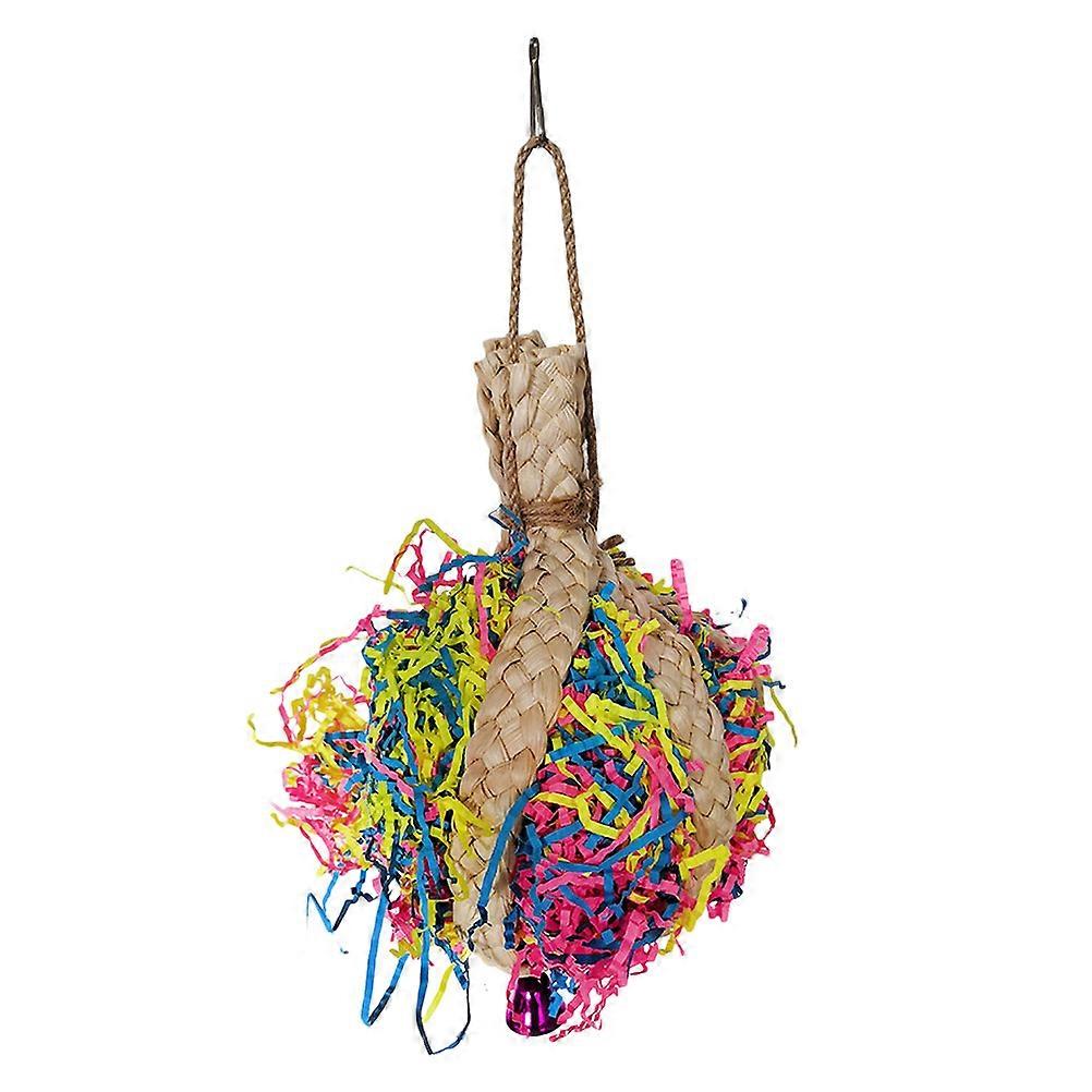 Handmade Bird Chewing Toy for Parrots 1Pcs Hanging Plaything