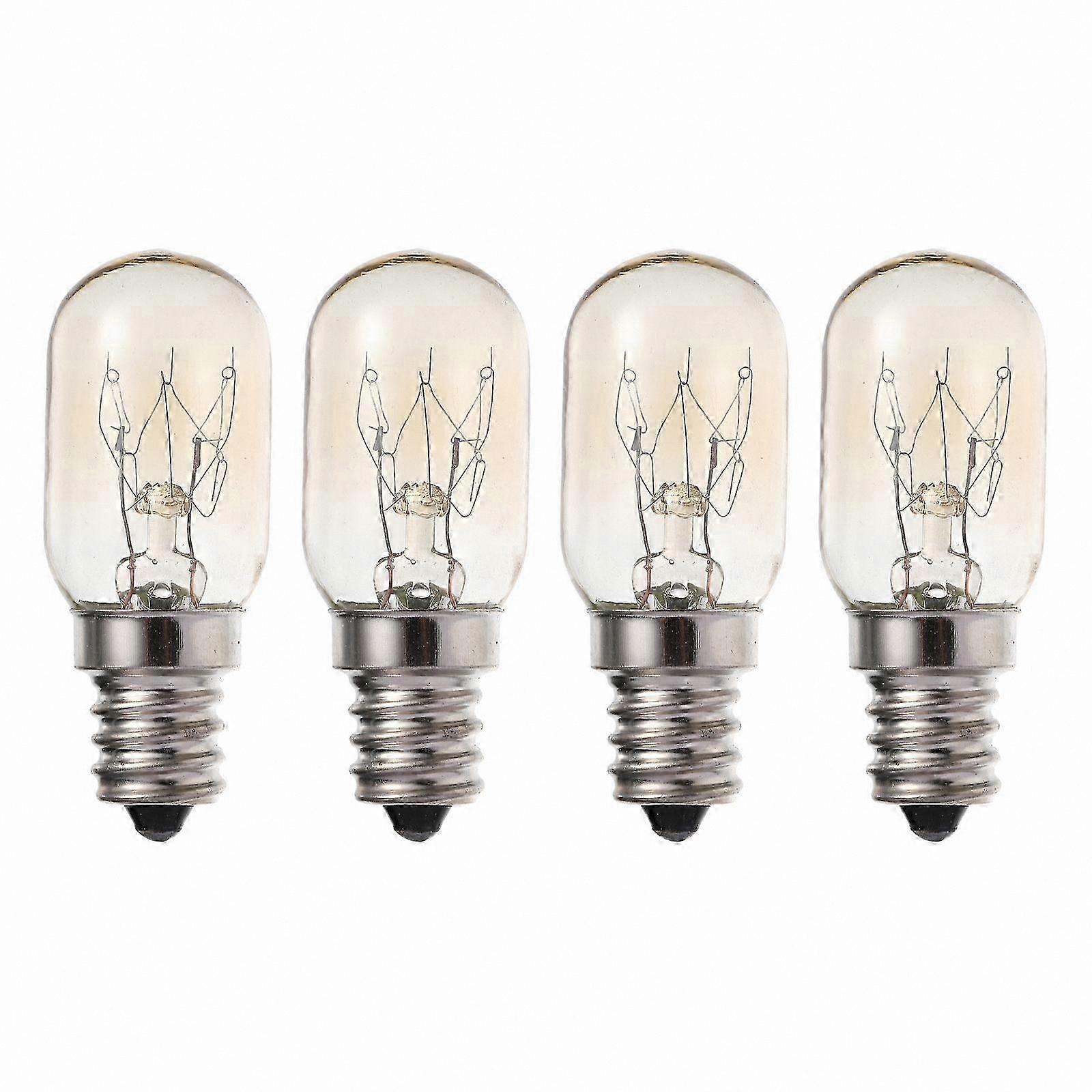 4-Pack E12S Base 10W Appliance Bulbs for Refrigerators and Range Hoods