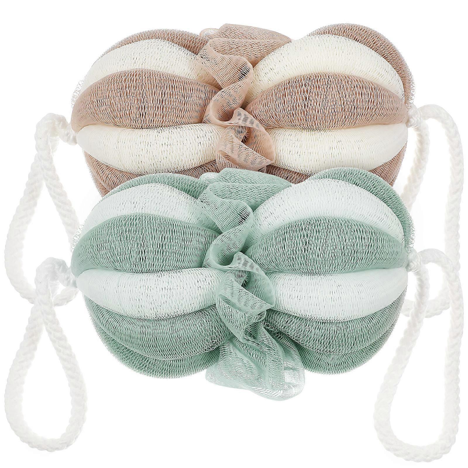 Pe Shower Loofah Bath Sponge for Exfoliating 10Pcs Bathing Ball