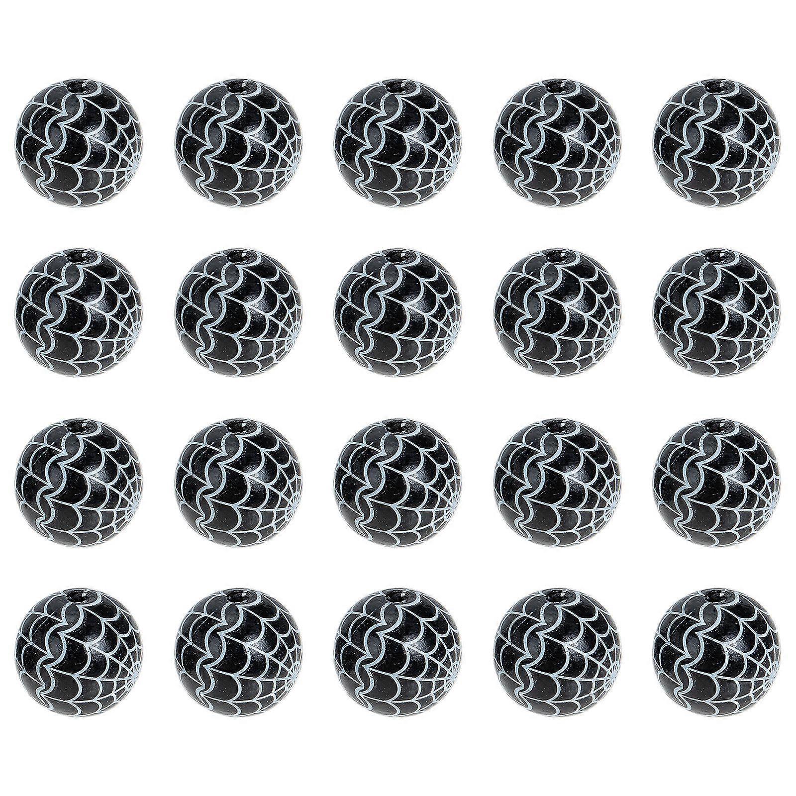 Halloween Wooden Beads for DIY Loose Bead Craft Making 250Pcs Kit