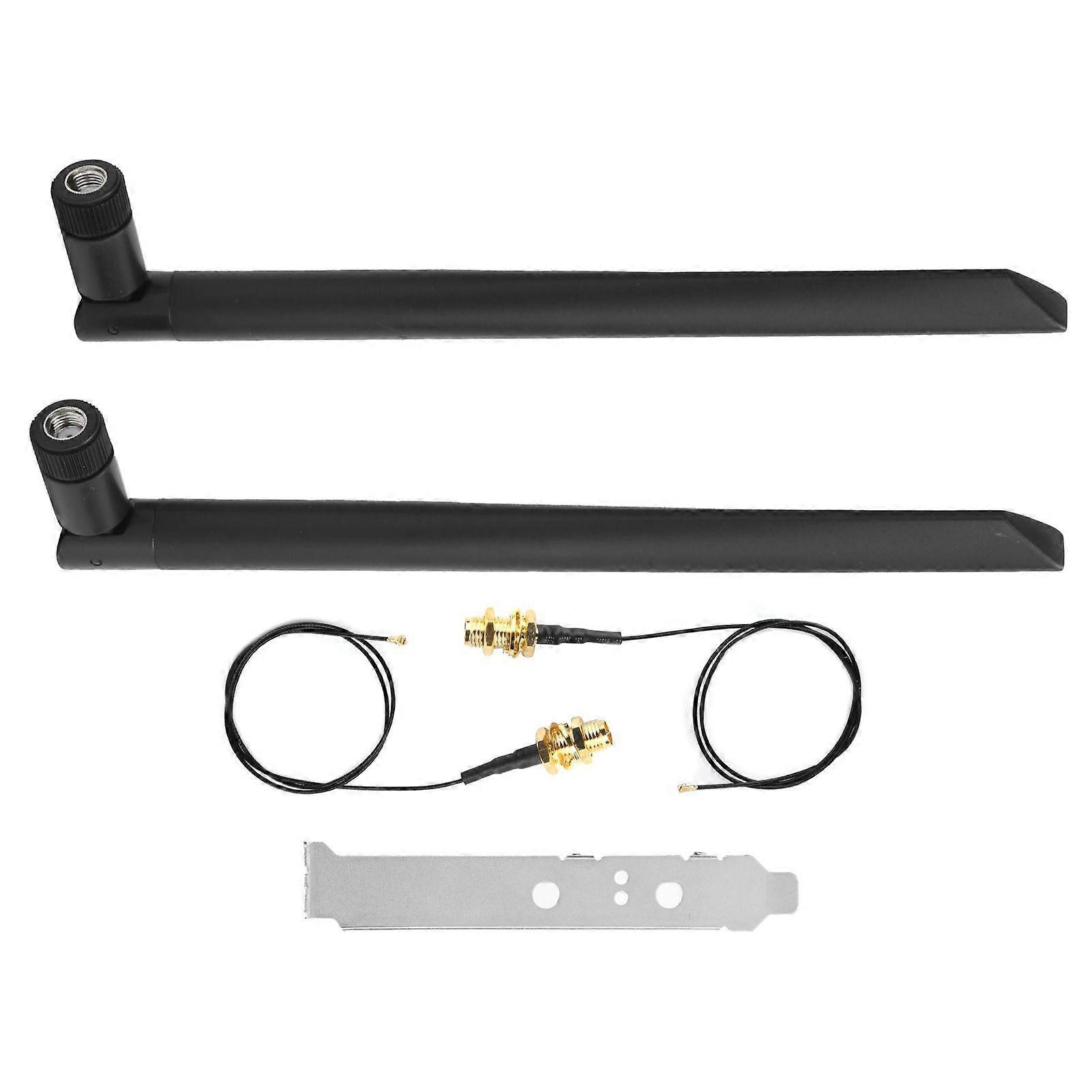 2Pcs Antenna Extension Cable for M.2 WiFi Bluetooth External Extension + 2Pcs 8DB Antenna