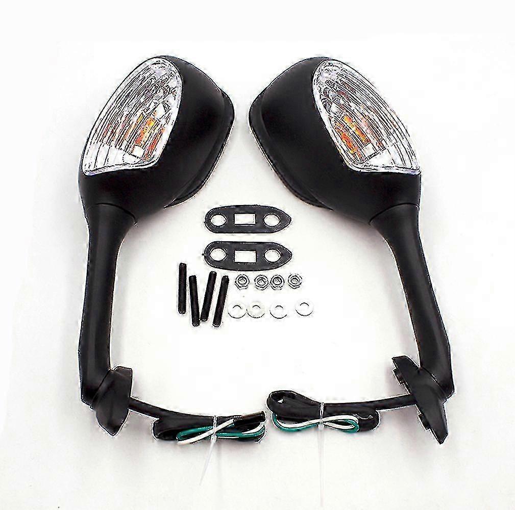2pcs Motorcycle Mirror Handlebar For Suzuki Gsxr 1000 2005 - 2008 K6 K7 K8 Gsxr 600 750 2006-2010 With Turn Signal Light Mirror Boris-good