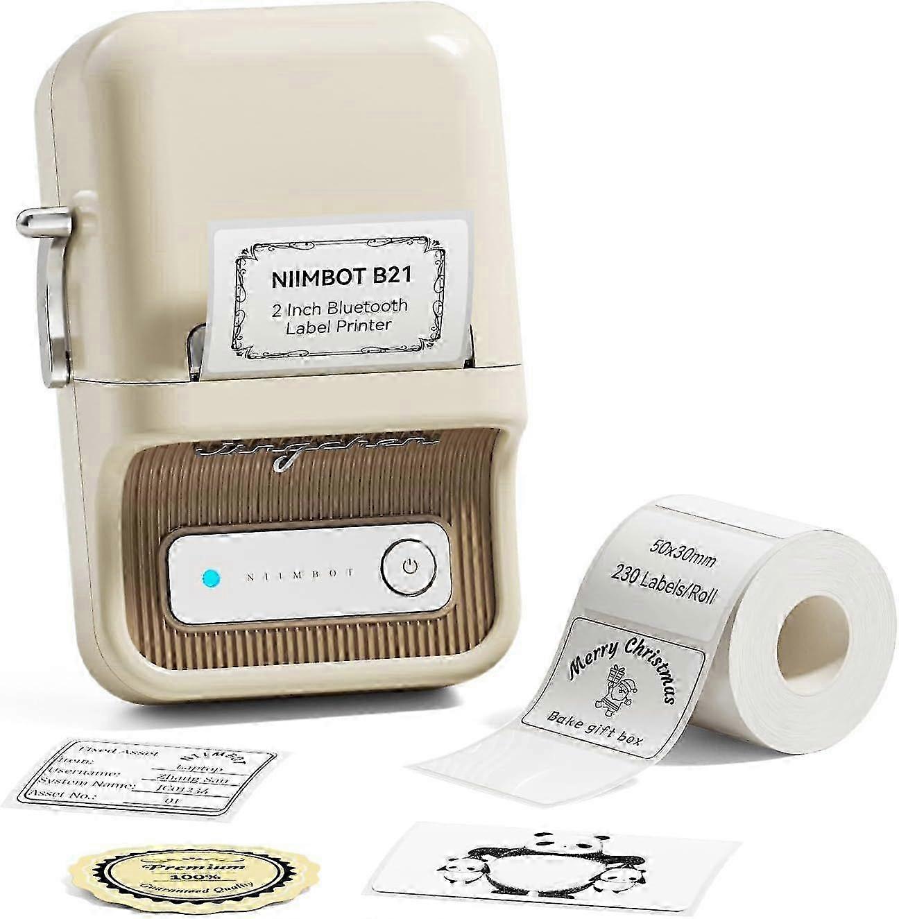 2025 Newest Model B21 Label Machine With Tape 2 Inch Portable Sticker Printer