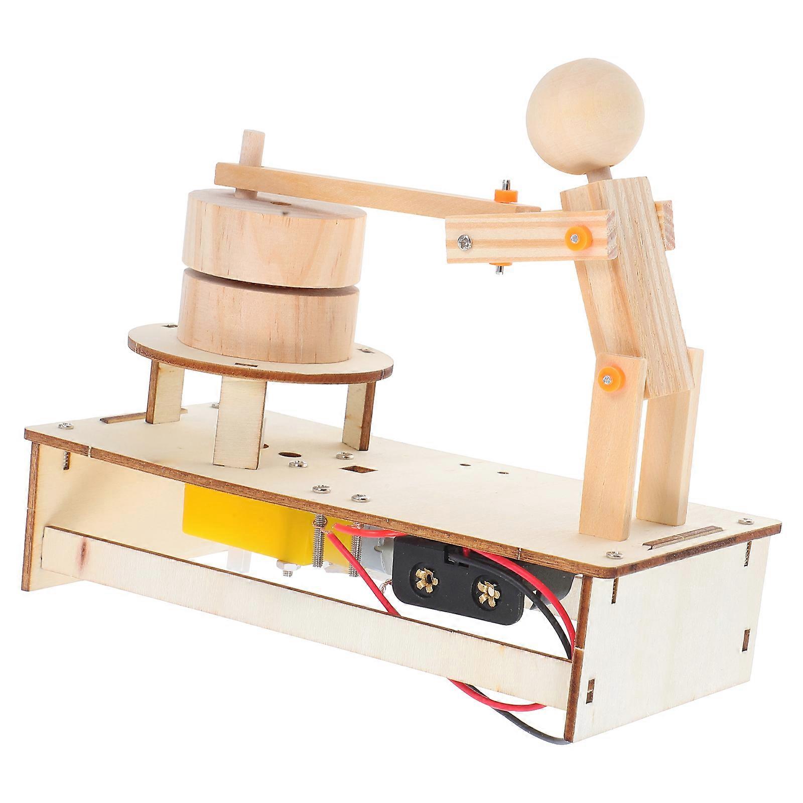 Wood Engineering Kit for Kids DIY Science Kit with Tiny Experiments 4Pcs