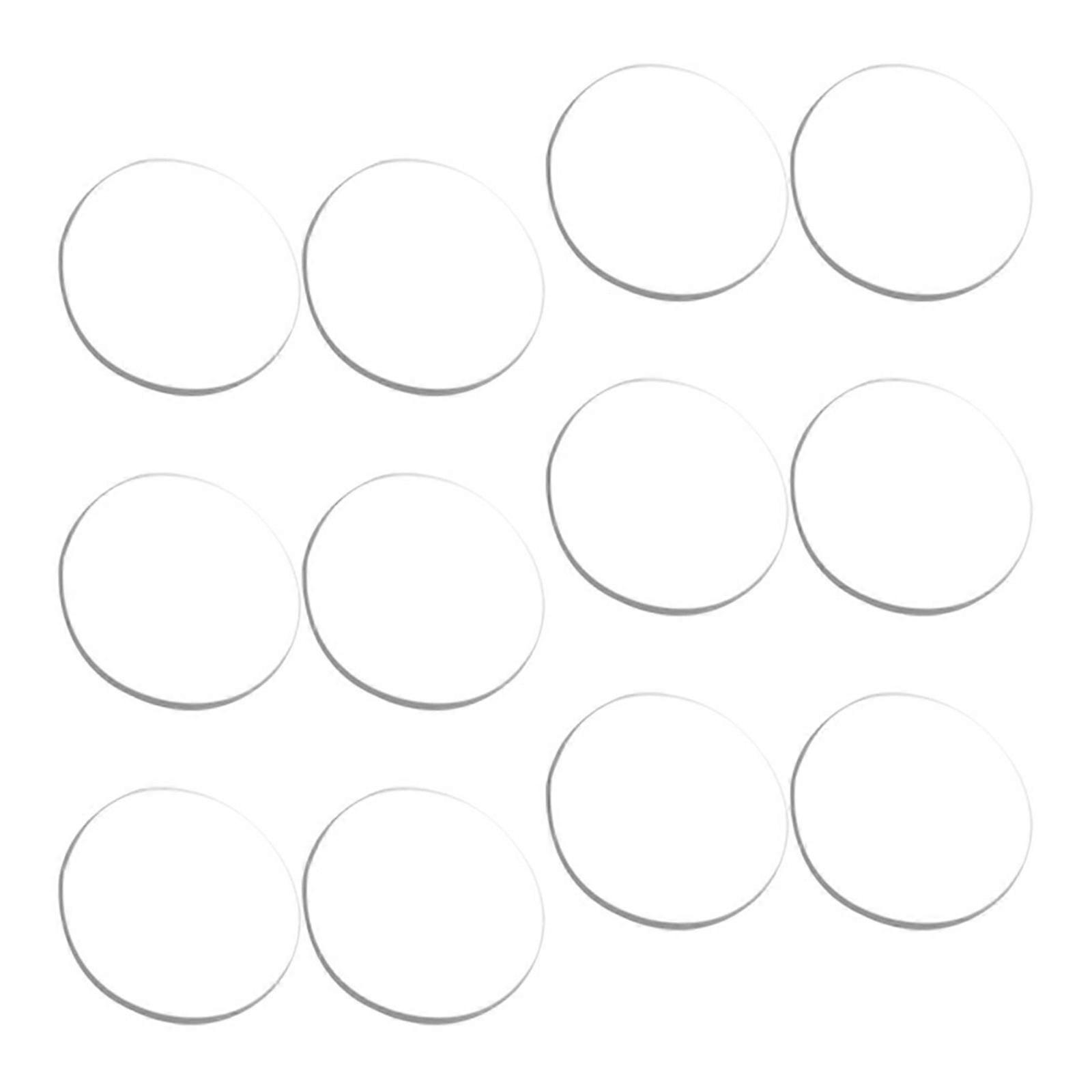 Glass Table Plastic Spacer for Floor 24Pcs Transparent PP Pads