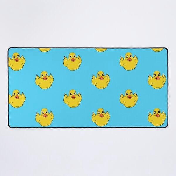 A NEW Rubber Dead Ducky /Blue Background/Pattern Version Desk Mat