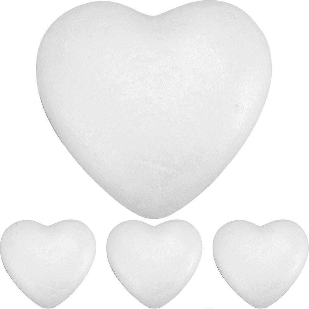 4Pcs Craft Foam Hearts DIY Modeling Foam Heart Flower Arranging Foam Heart Wedding Decor