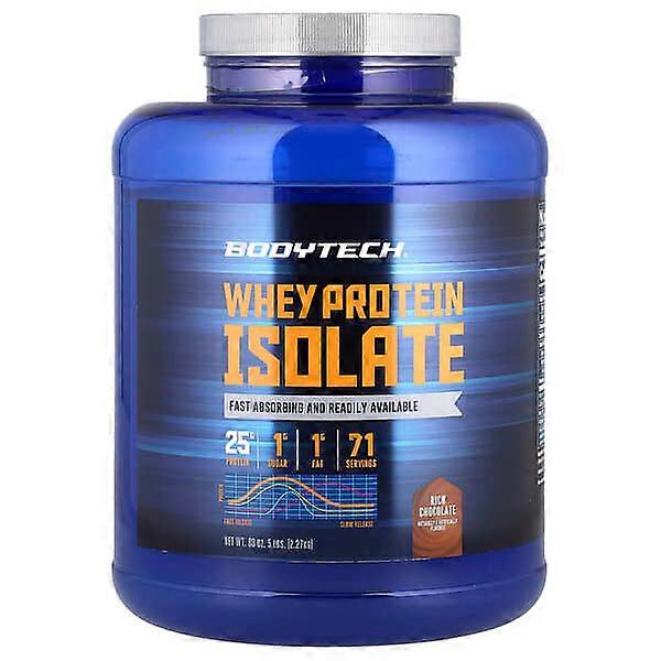 BodyTech, Whey Protein Isolate, Rich Chocolate, 5 lbs (2.27 kg)