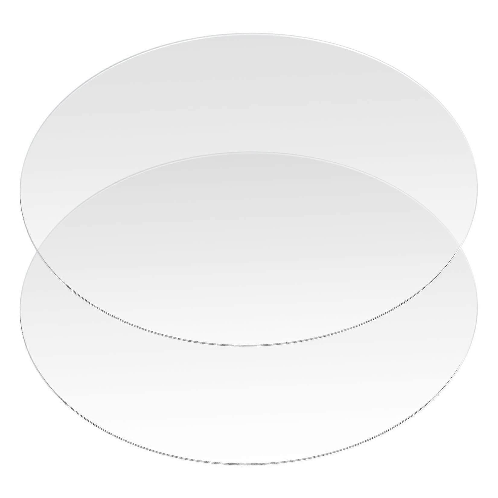 2 kpl ympyrä akryylilevyt kirkas akryyli muovilevy pyöreä akryylipaneeli ympyrä aihiot arkkien merkki