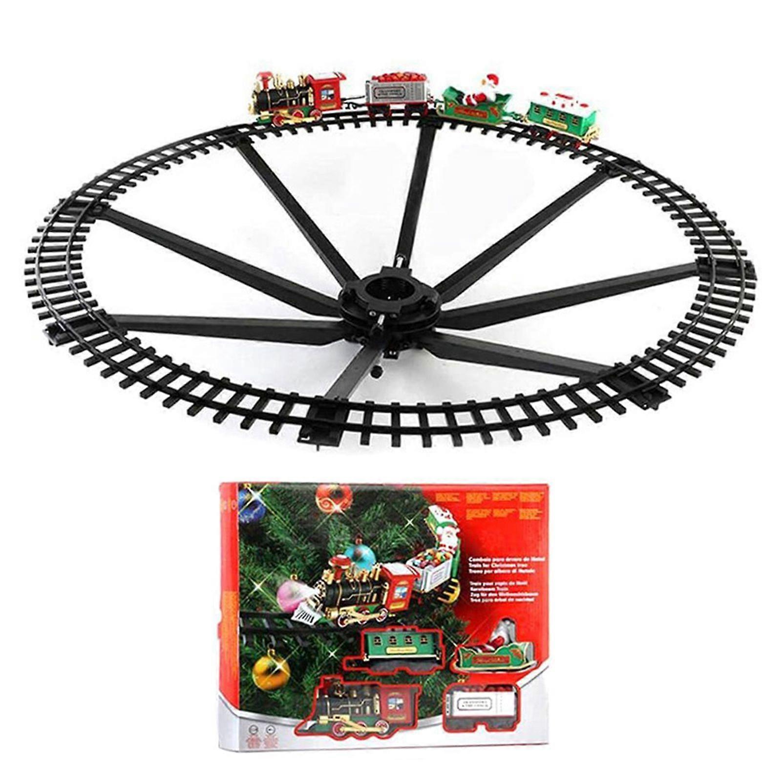 For Christmas Tree Trains Set Trains Track Around the Tree Battery Operated Musical Xmas Trains Set Ornament