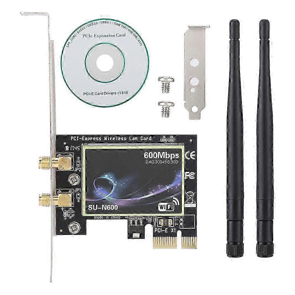 SU N600 PCI-E Desktop Computer High Speed Wireless Network Card for Windows