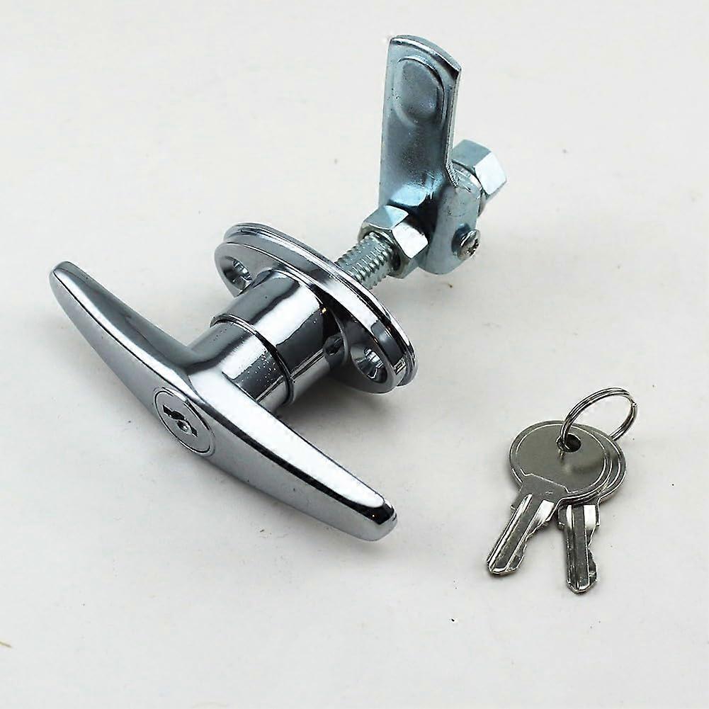 T Handle Locks for Trucks and Garage Security, Universal Fit, Steel Construction, KeyedAlike Compatible