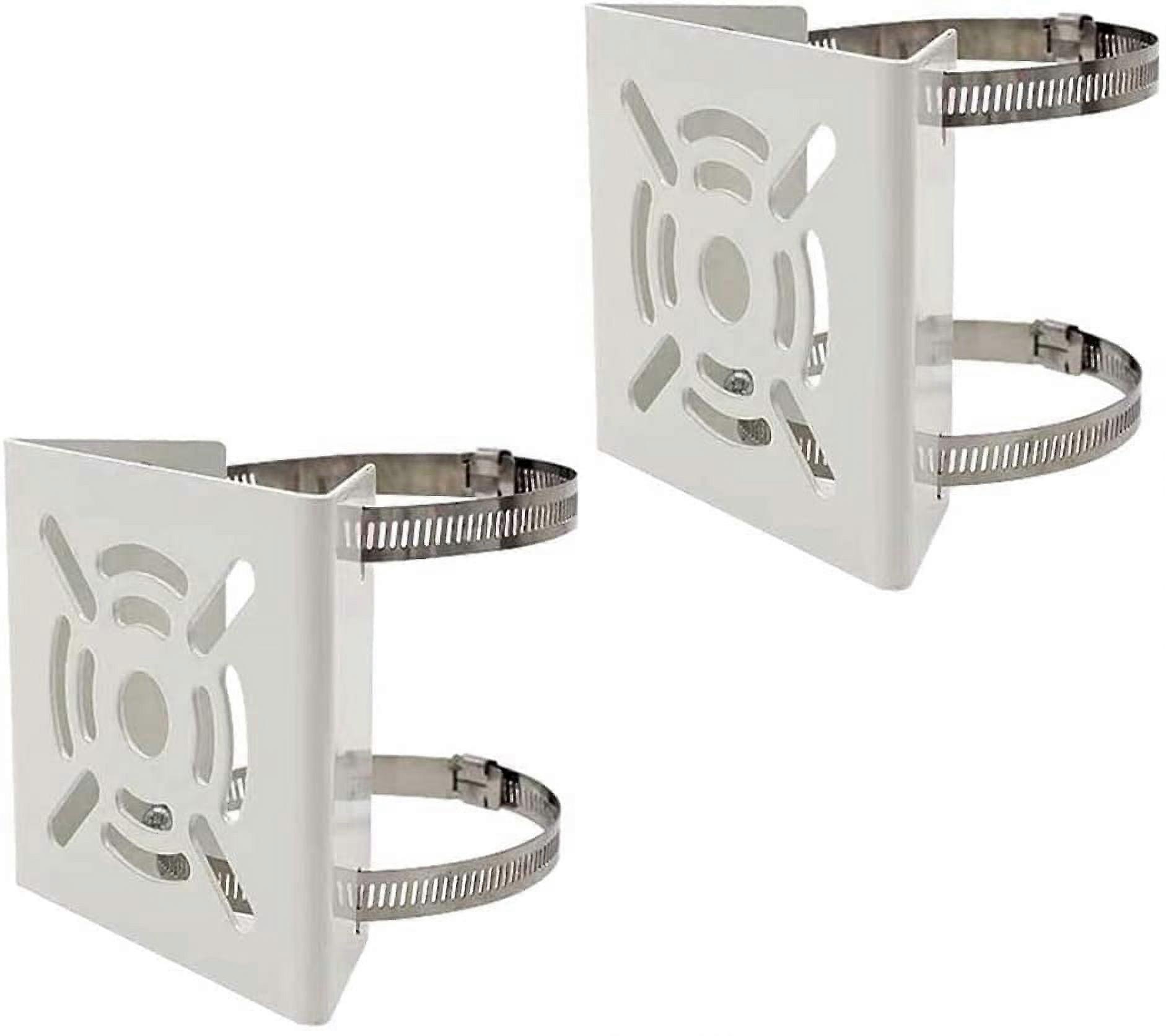 Universal CCTV Camera Metal Pole Mount Junction Bracket (2 Pack)