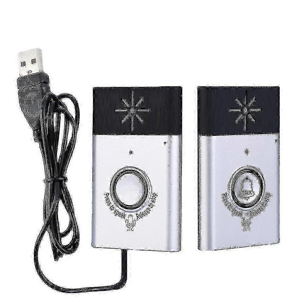 Wireless Voice 2-way Intercom Doorbell Built-in Speaker, Home Security Access Control System, Up To 6 Months Standby