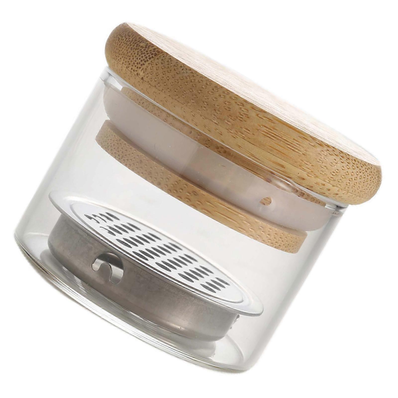 Glass Nail Brush Washer With Secure Lid And Mesh Filter For Gel Polishing Removal And Diy Tools Multicolor