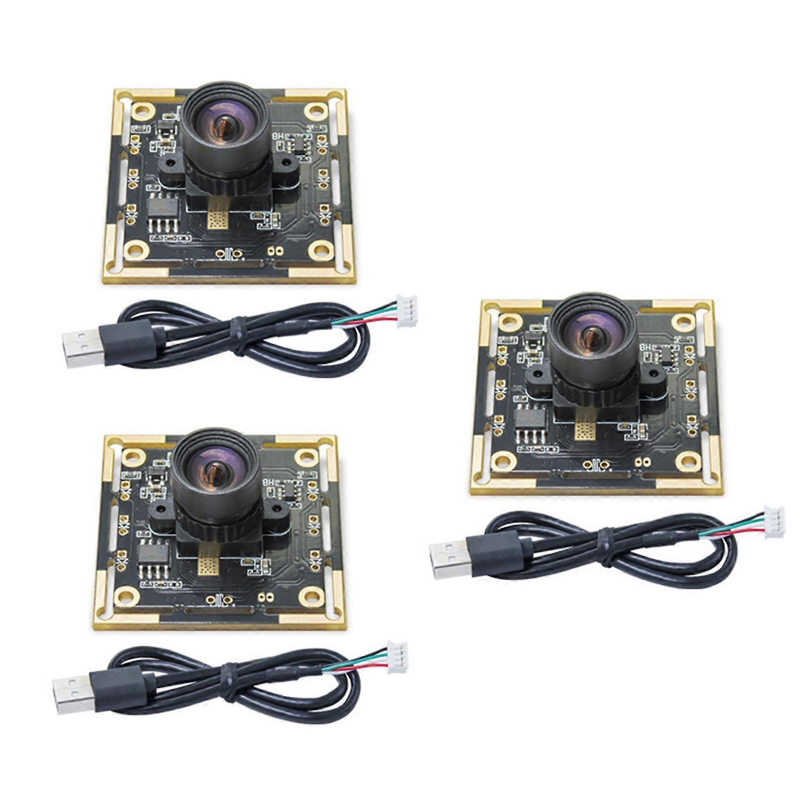 3pcs OV9732 1MP Camera Modules 100 Degree Wide Angle USB Interfaced Optimized For Automatic Dart Systems Multicolor