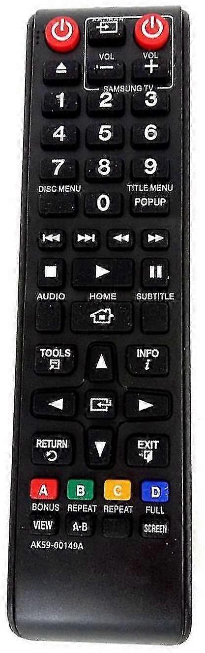 Remote control for Samsung TV AK59-00149A with DVD compatibility