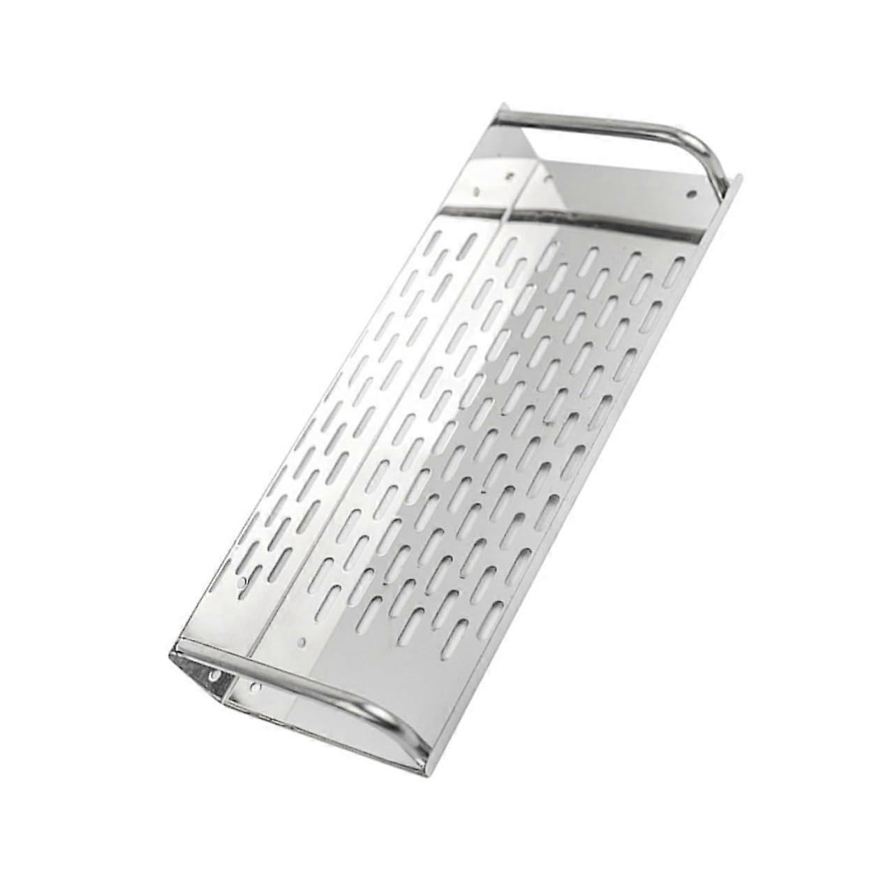 Single Layer Wall Storage Rack Stainless Steel NoDrill Wall Mount Bathroom Organizer 1 Pc