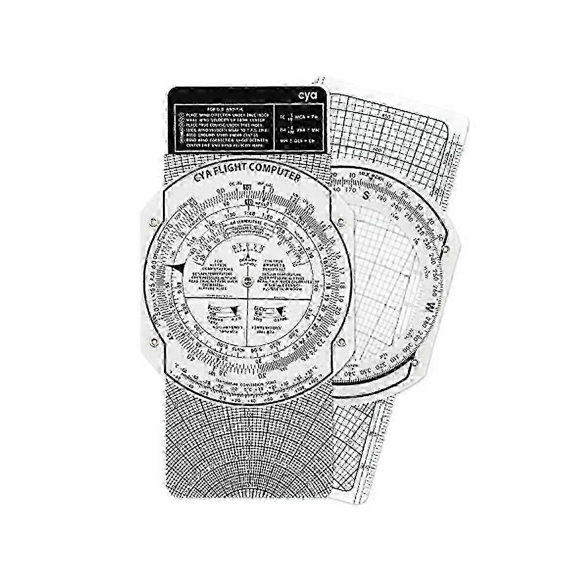 E6b Plastic Flight Computer, Patented Aviation Pilot Flight Computer Calculator Standard Flight Tra