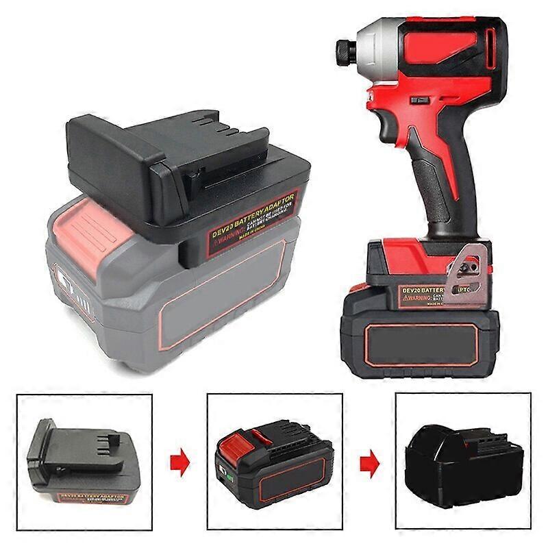 Adapter Converter for Devon 20V Li-ion Battery To for Milwaukee 18V Power tools