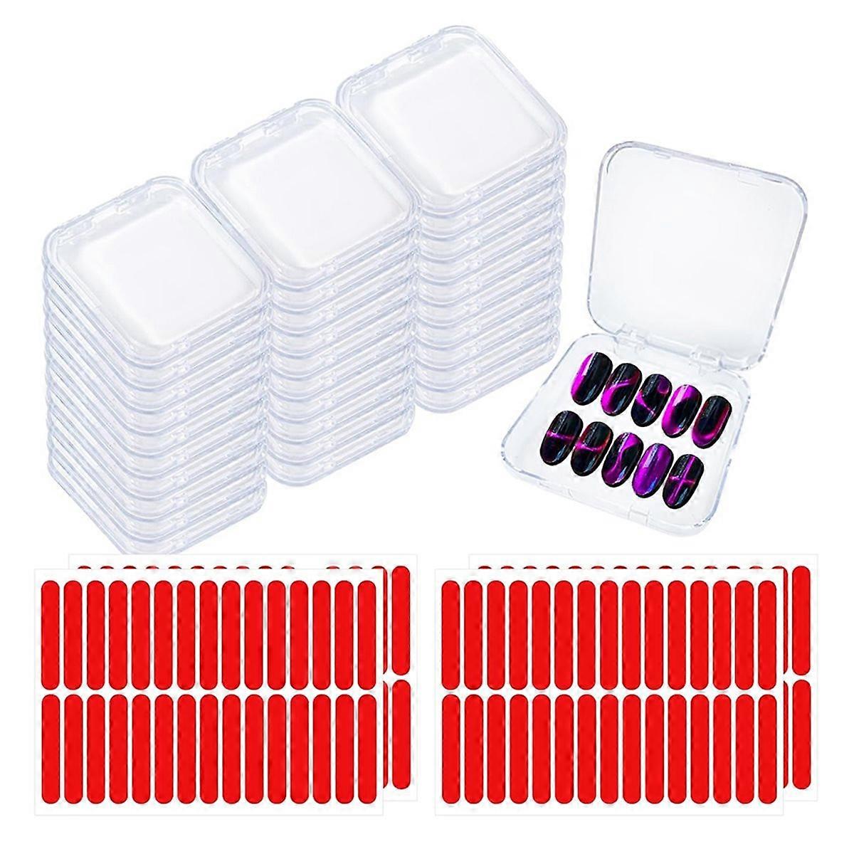  on Nail Box,Display Case Artificial Nail Display Storage Box