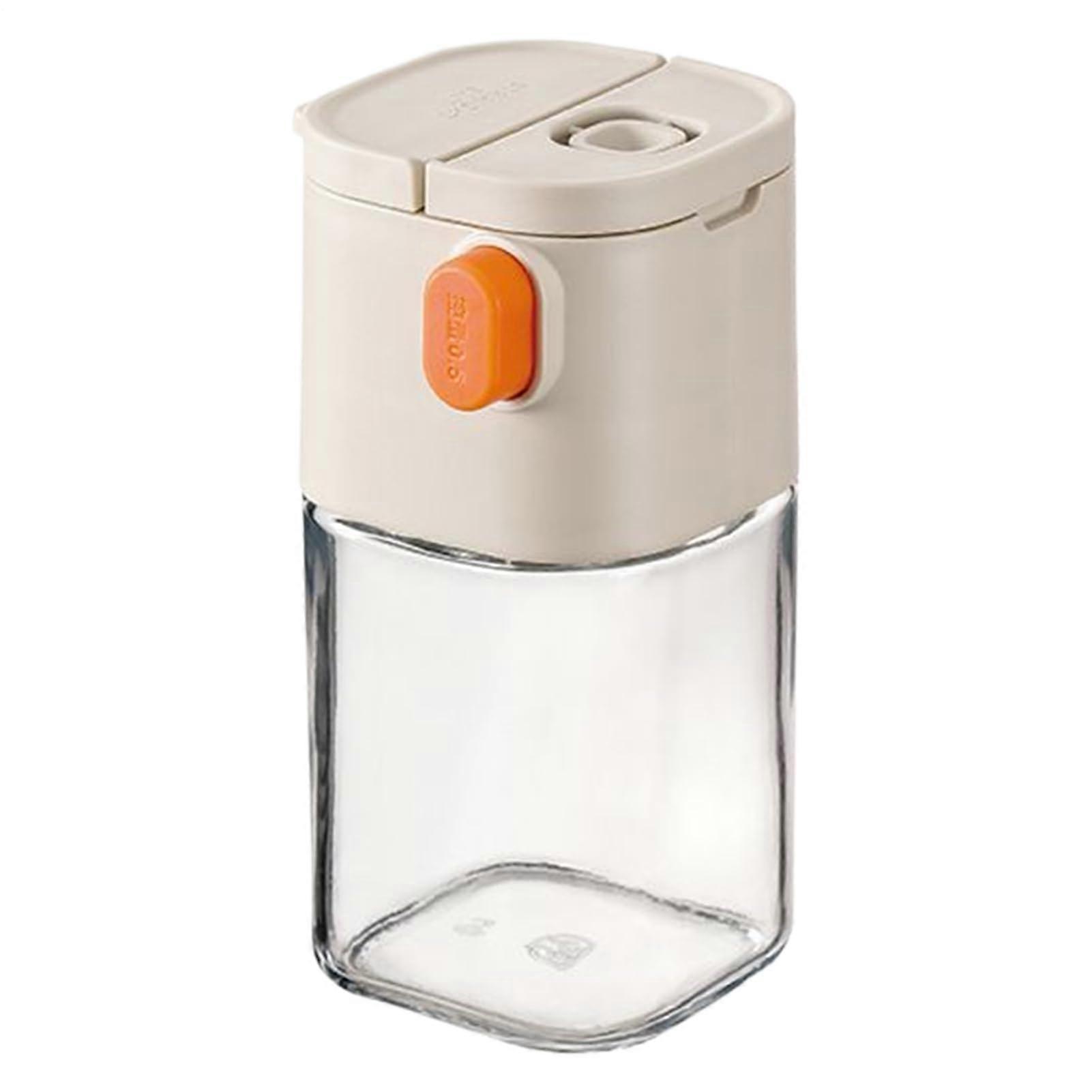 Salt Bottle With Measuring Container And Double Nozzle  Salt Pepper Shaker For Kitchen Pantry Travel Vanilla Extract