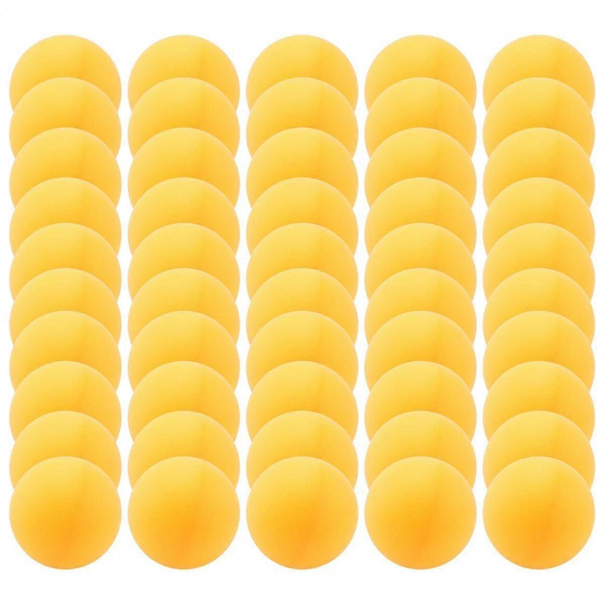 50 x 40mm Celluloid Table Tennis Training Balls, Yellow/White Random for Practice