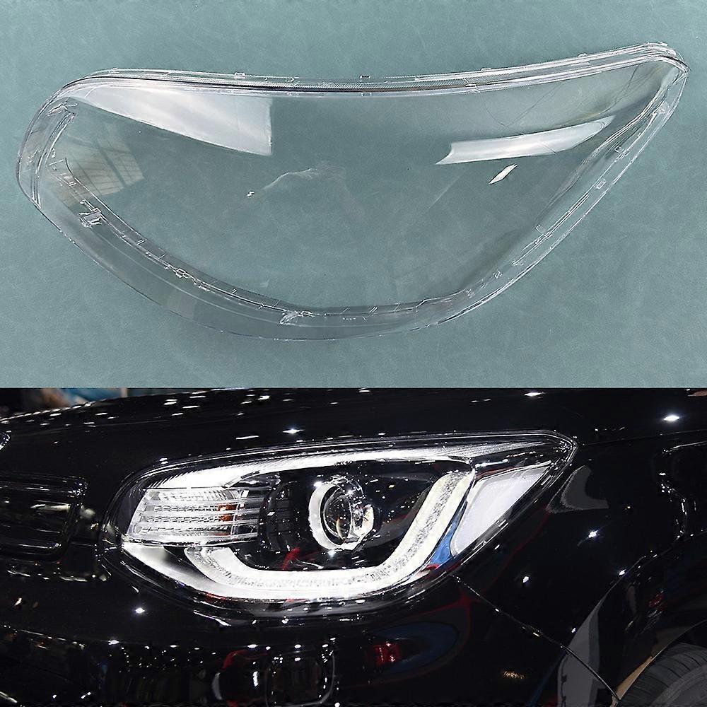 For Kia Soul 2017 Headlamp Shell Lamp Shade Headlight Transparent Cover Lampcover Lens Plexiglass Replace The Original Lampshade