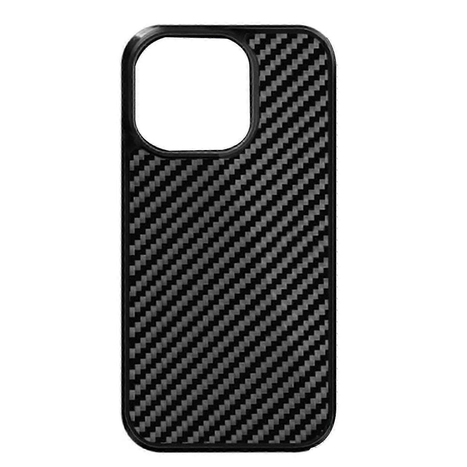 High End Carbon Fiber Textured Smartphone Case with Magnetic Attraction Unisex Carbon Weave Phone Protector for phone 15  Twill