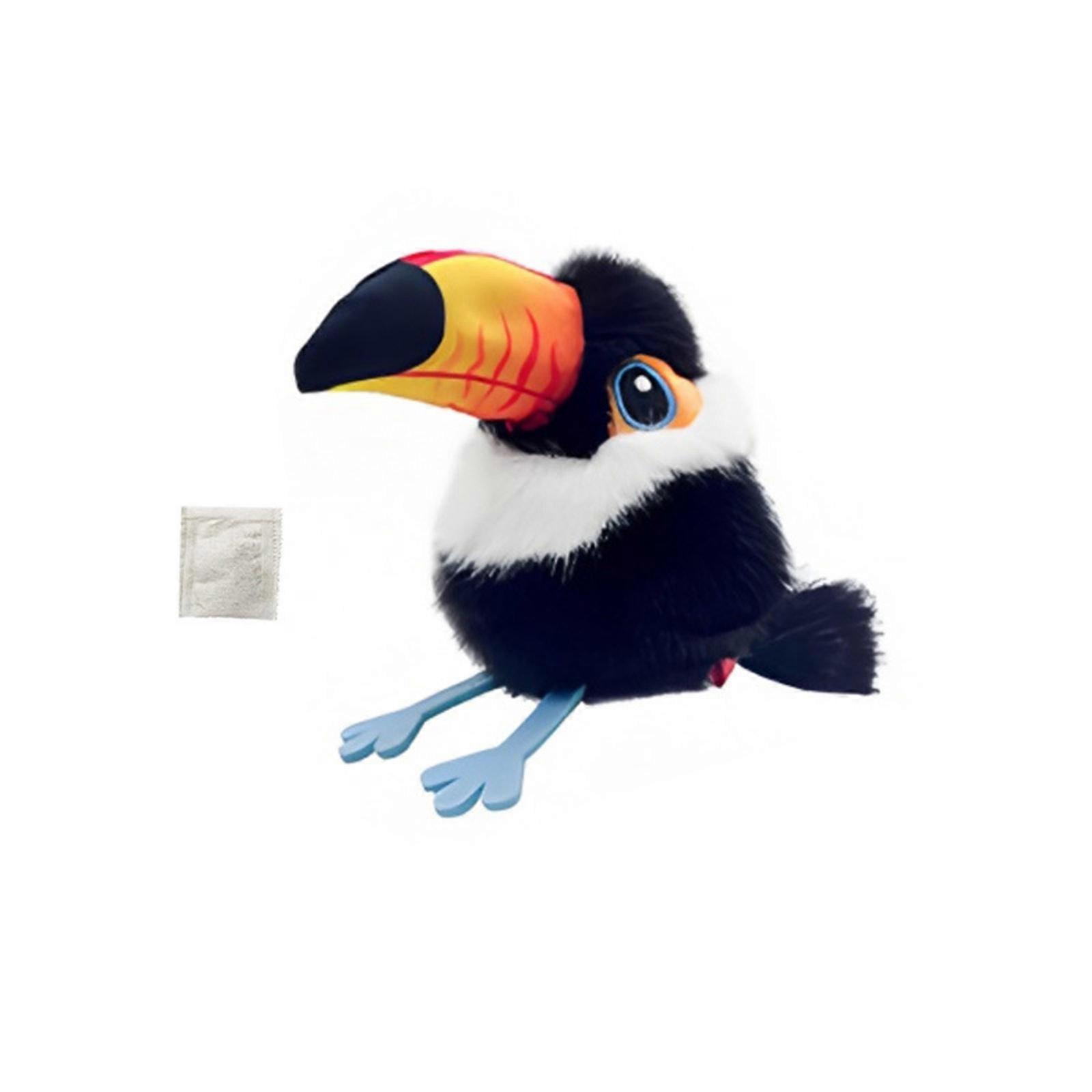 Realistic Chirping Bird Toy Kitten Plaything with Sound for Hunting Fun Multicolor