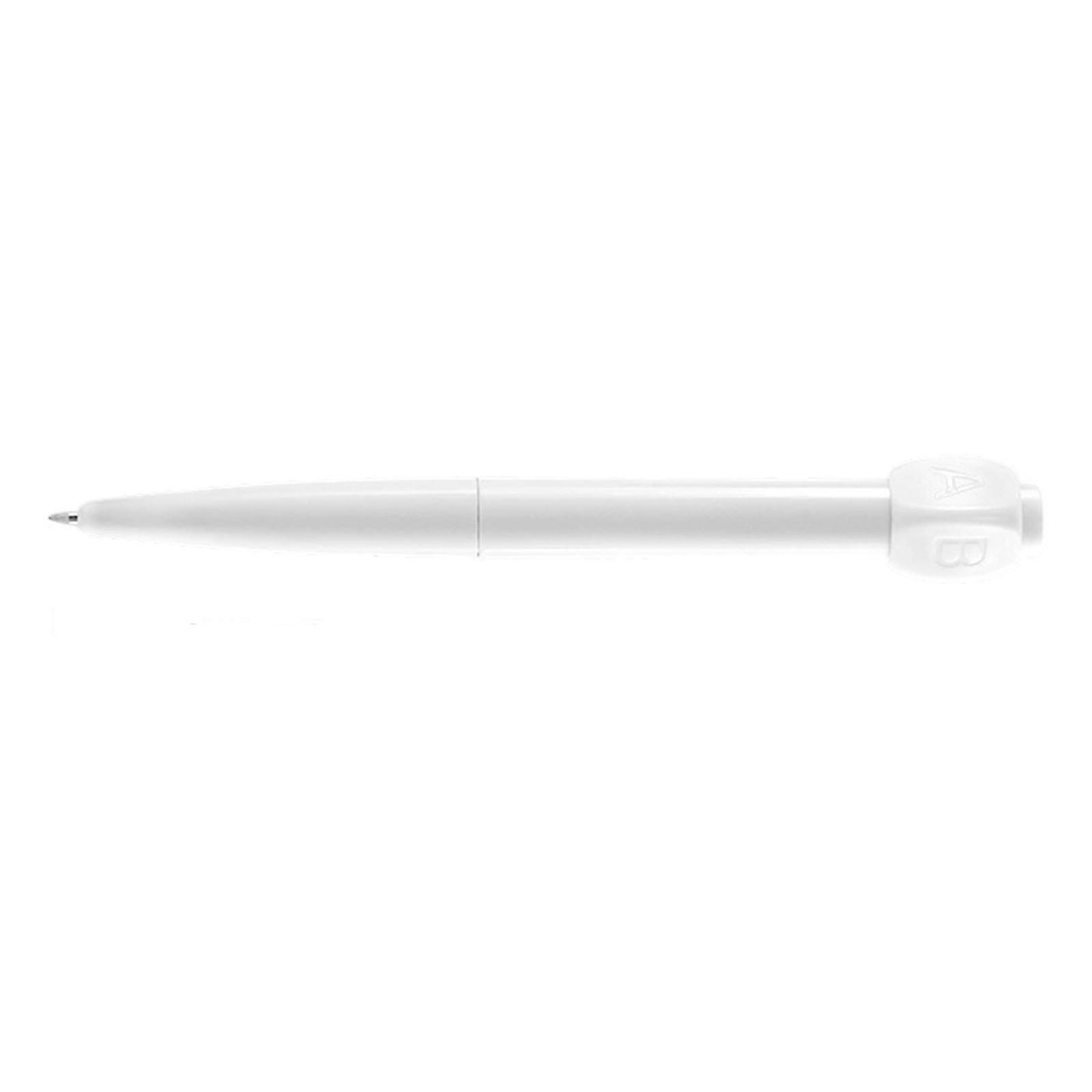 Rotating Ballpoint Pen With High Quality Ink Flow Anti Fatigue Handle Great For Test Prep And Daily Journaling  White
